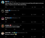 Fans are left in hilarity as the streamer gets removed (Image via Twitter)